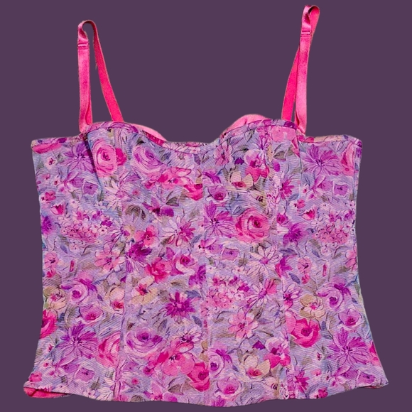 Victoria's Secret Tops - Victoria's Secret Vintage Floral Corset Size LARGE